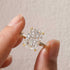 7.0Ct yellow gold radiant engagement ring and enhancer detail