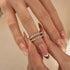 Classic 0.77Ct Insert Wedding Band Engagement Ring Enhancer - louilyjewelry