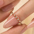 Louily 0.5 Ct Round Cut Classic Full Eternity Thin Wedding Band For Women In Sterling Silver - louilyjewelry