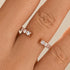 1.3Ct Open Round Cut Eternity Wedding Band In Sterling Silver - louilyjewelry