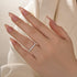 Elegant Radiant Cut Yellow Gold Women's Wedding Band In Sterling Silver - louilyjewelry