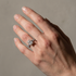 White Gold Radiant Cut Wedding Ring Set Front View