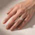 Radiant cut moissanite bridal set styled for everyday wear