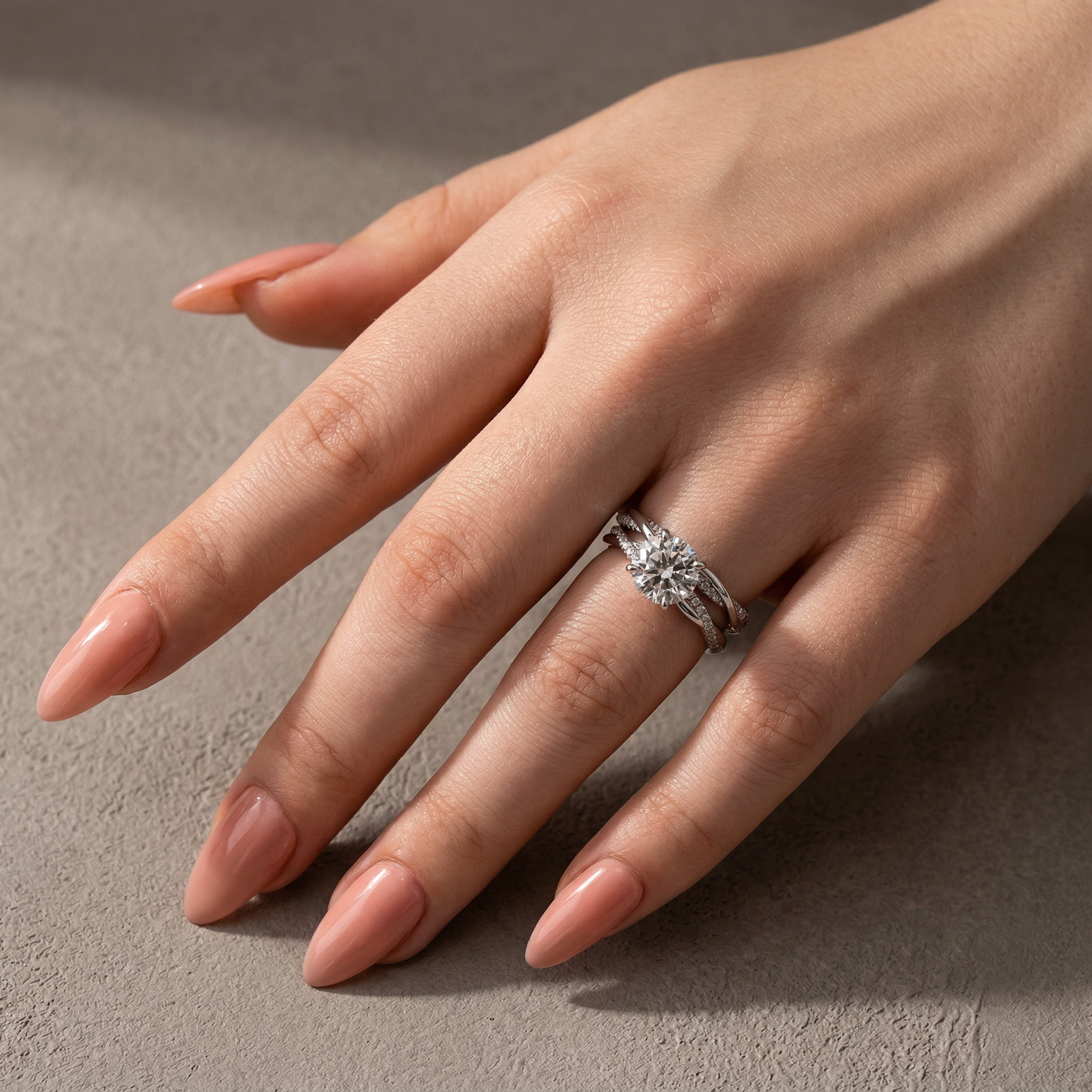 Louily Moissanite 2.0 Carat Round Cut Twist Wedding Ring Set - louilyjewelry