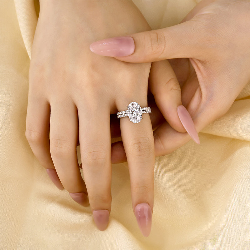 Louily Classic Half Eternity Thin Women's Wedding Band In Sterling Silver - louilyjewelry