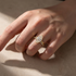 4.0Ct Marquise Cut Yellow Gold Moissanite Diamond Wedding Ring Set - louilyjewelry