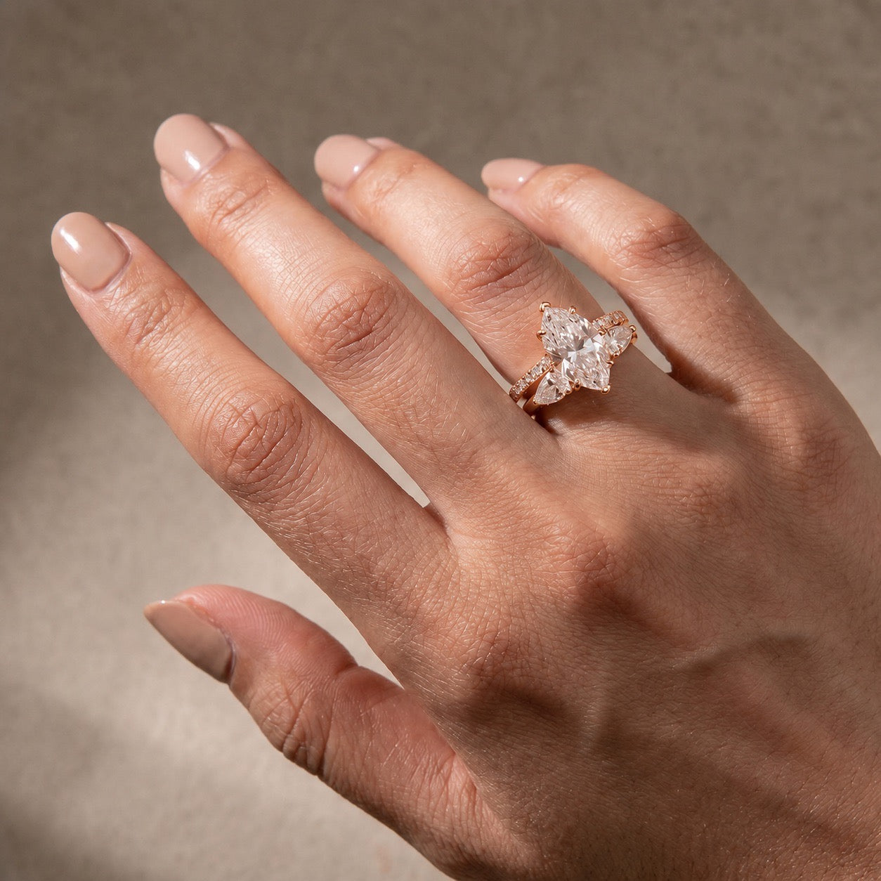 S925 4.0Ct Marquise Cut Insert Wedding Ring Set For Women Stackable Ring Set In Sterling Silver