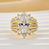 Louily Exclusive Oval Cut Wedding Ring Set With Jacket Wedding Band - louilyjewelry