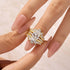 Louily Exclusive Oval Cut Wedding Ring Set With Jacket Wedding Band - louilyjewelry