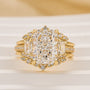 5.0Ct Radiant Cut Three Stone Wedding Ring For Her With Insert Ring - louilyjewelry