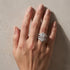White Gold Radiant Cut Ring and Crown Enhancer