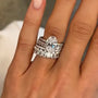 4PC 4.0Ct Oval Cut Wedding Ring For Her With Two Oval Cut Wedding Bands & One Classic Wedding Band - louilyjewelry