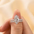4.0Ct Marquise Cut Wedding Ring Set Travel Ring With Classic Wedding Band - louilyjewelry