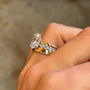 3PC 4.0Ct Oval Cut Hidden Halo Wedding Ring Set Promise Rings For Her - louilyjewelry