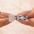 3.5Ct Radiant Cut Ring with Blue and White Enhancer