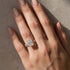 Side View of Yellow Gold Radiant Cut Wedding Ring Set