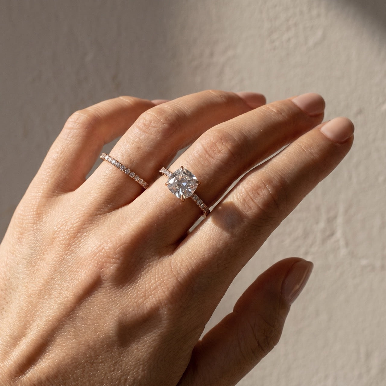 S925 Classic 3.0 Carat Cushion Cut White Sapphire Wedding Set In Sterling Silver