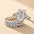 5Ct Radiant Cut 3PC Wedding Ring Set in White Gold