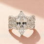 S925 4.0Ct 6 Prong Marquise Cut Engagement Ring with Enhancer Wedding Ring - louilyjewelry