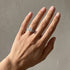 Sterling silver cushion wedding ring set everyday styling