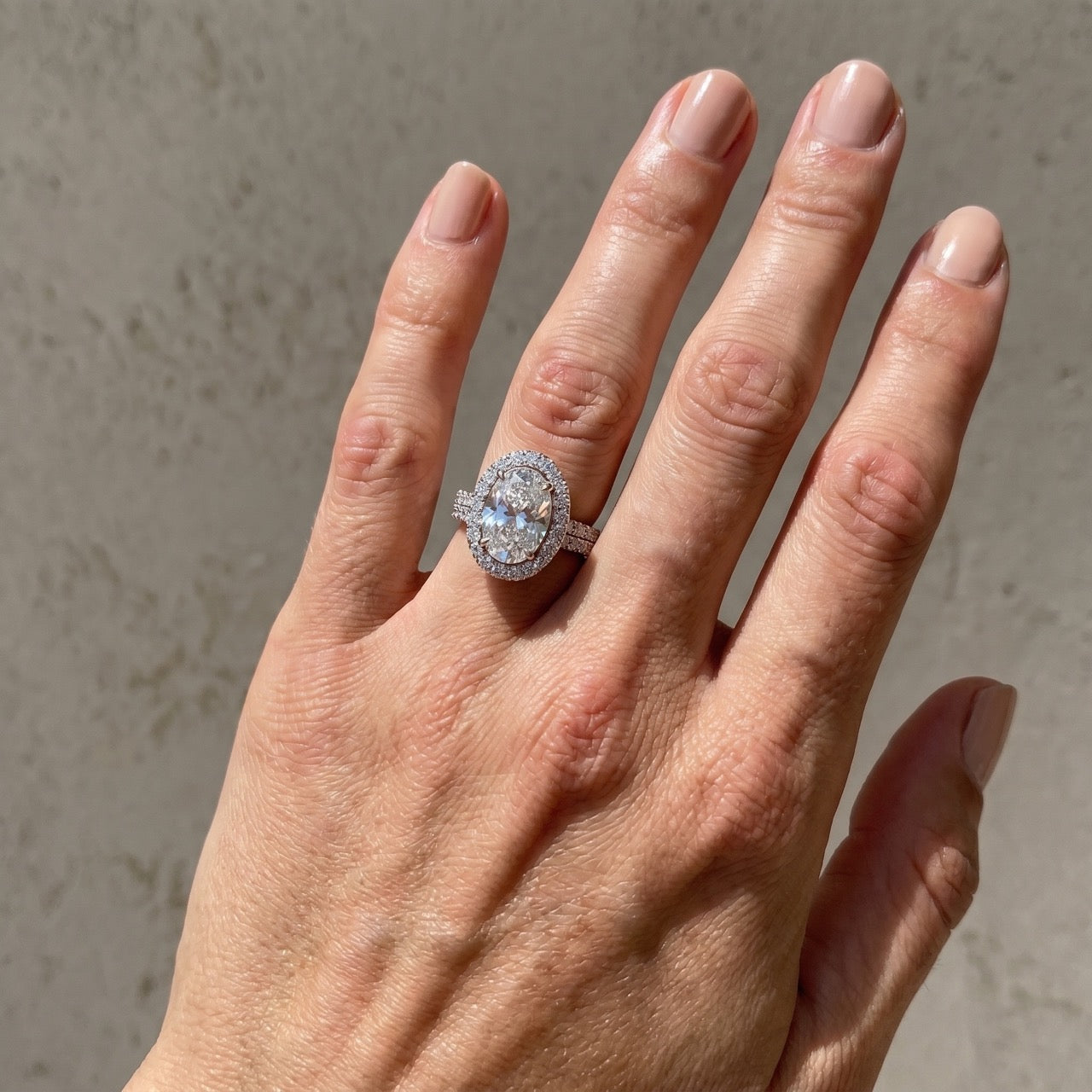 S925 Unique 3.5Ct Oval Cut Insert Wedding Ring Set In Sterling Silver