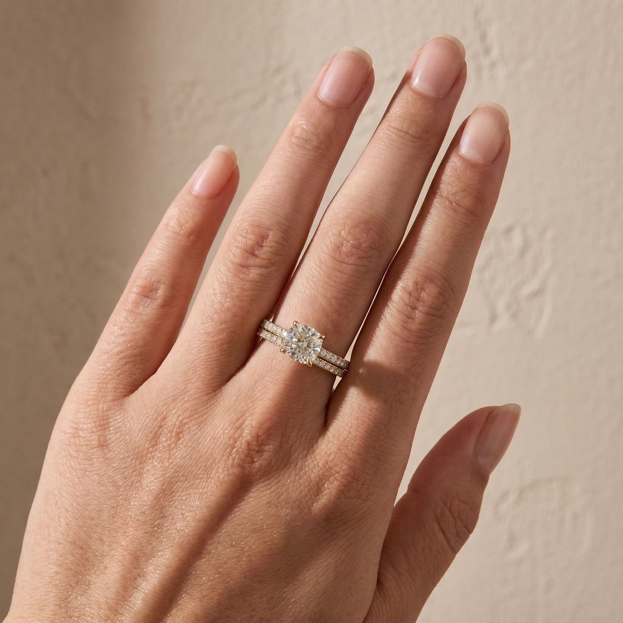 S925 Exquisite Cushion Cut Wedding Ring Set For Women In Sterling Silver