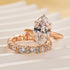 Louily Special 3.0Ct Marquise Cut Wedding Set - louilyjewelry