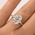 Yellow Gold 5.5 Ct Oval Cut Moissanite Engagement Ring In Sterling Silver - louilyjewelry