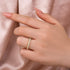 Louily Moissanite 3.0 Ct Oval Cut Full Wedding Band for Women - louilyjewelry