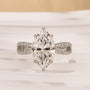 Unique 4.0Ct Marquise Cut Twist Travel Ring Engagement Ring - louilyjewelry