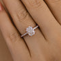 Louily Classic 2.0 CT Radiant Cut Engagement Ring In Sterling Silver - louilyjewelry