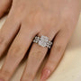 Louily Stunning Radiant Cut 3PC Wedding Ring Set In Sterling Silver - louilyjewelry