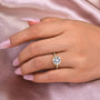 Louily 3.0 Carat Moissanite 6 Prong Round Cut Engagement Ring - louilyjewelry
