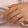 Louily Moissanite 4.0 Carat Oval Cut Engagement Ring - louilyjewelry