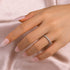 Louily Moissanite 0.5 Ct Full Eternity Thin Wedding Band For Women - louilyjewelry