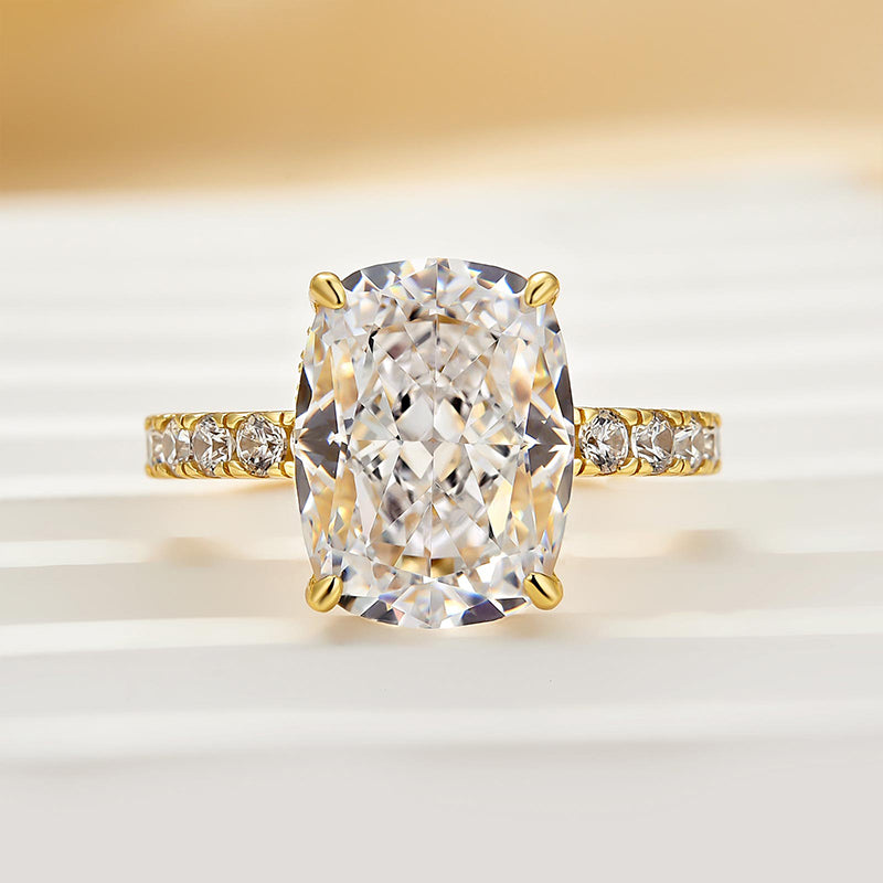 Louily Exclusive 6.5Ct Cushion Cut Engagement Ring For Women - louilyjewelry