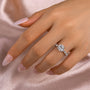 Louily Elegant 2.0 Carat Round Cut Moissanite Engagement Ring - louilyjewelry