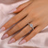 Louily Elegant 2.0 Carat Round Cut Moissanite Engagement Ring - louilyjewelry