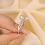 Unique 4.0Ct Marquise Cut Twist Travel Ring Engagement Ring - louilyjewelry