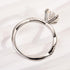 Louily Twist Moissanite 2.0 Carat Round Cut Promise Ring - louilyjewelry