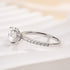 Louily Classic Moissanite 2.0 Carat Round Cut Promise Ring - louilyjewelry