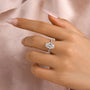 Louily Moissanite 4.0 Carat Oval Cut Engagement Ring - louilyjewelry