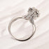 Louily Noble 1.0 Carat Moissanite Halo Round Cut Engagement Ring - louilyjewelry