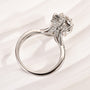 Louily Noble 1.0 Carat Moissanite Halo Round Cut Engagement Ring - louilyjewelry