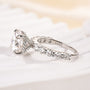 Louily Moissanite 4.0 Carat Round Cut Engagement Ring - louilyjewelry