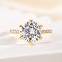 Louily 3.0 Carat Moissanite 6 Prong Round Cut Engagement Ring - louilyjewelry