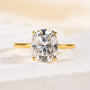 Louily Moissanite Attractive 4.0 Carat Cushion Cut Engagement Ring - louilyjewelry