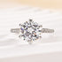 Louily 3.0 Carat Moissanite 6 Prong Round Cut Engagement Ring - louilyjewelry
