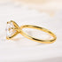Louily 2.0 Carat Moissanite 6 Prong Round Cut Promise Ring - louilyjewelry