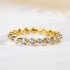 Louily Moissanite Eternity Round Cut Wedding Band - louilyjewelry